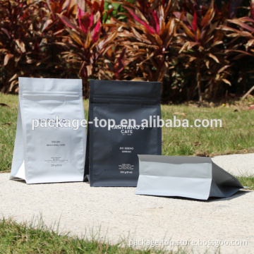 Coffee bean pearl barley block square bottom plastic bags